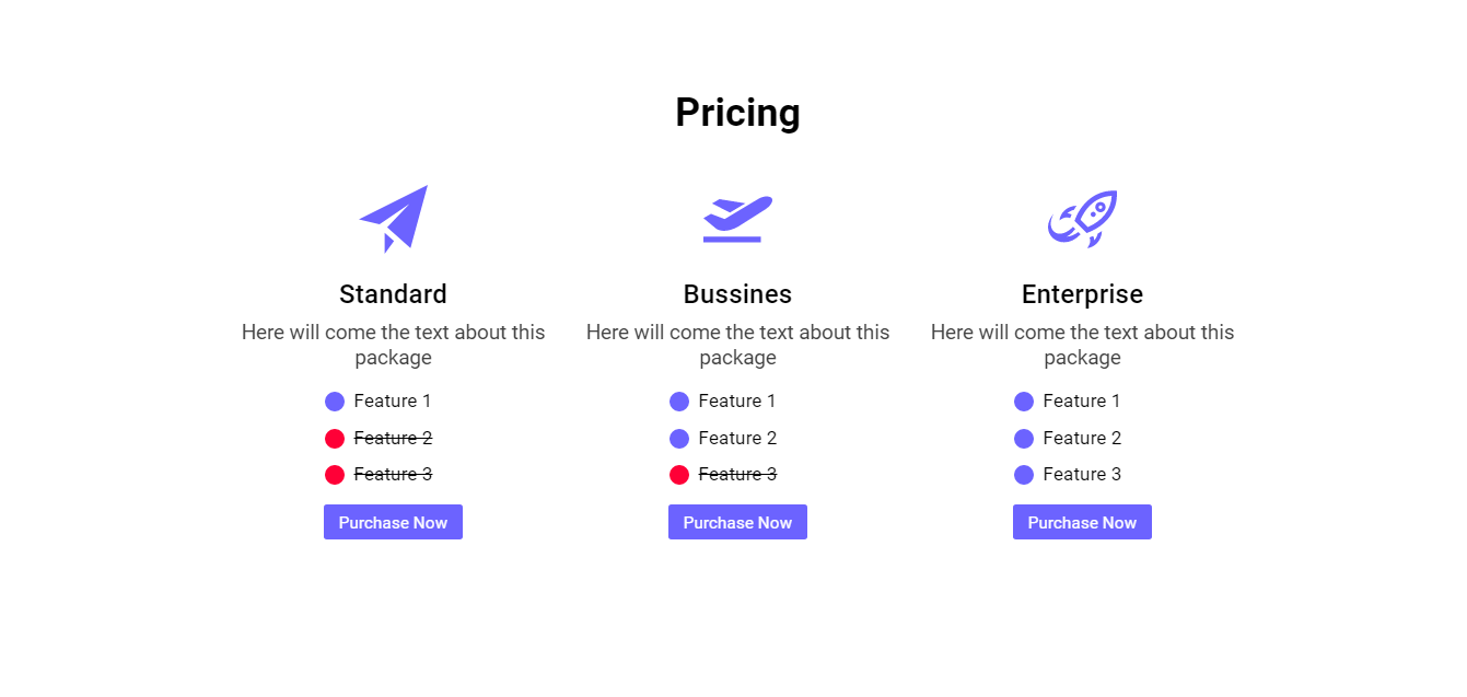 landing page